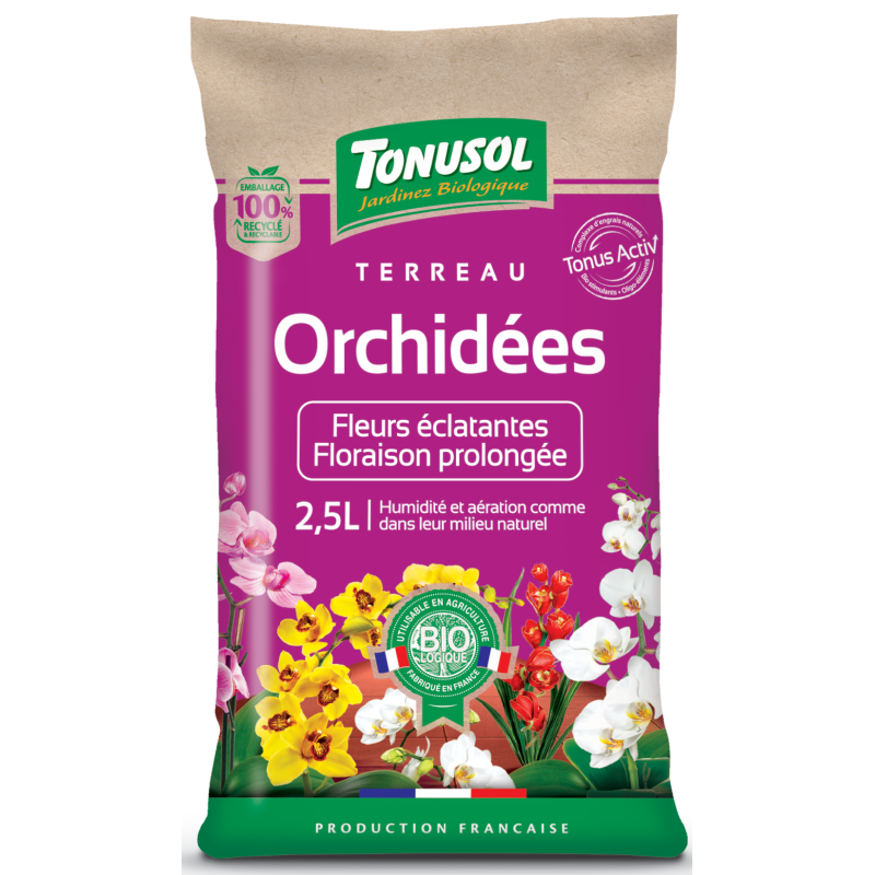 Terreau Orchidées 2.5L